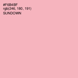#F6B4BF - Sundown Color Image
