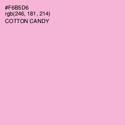 #F6B5D6 - Cotton Candy Color Image