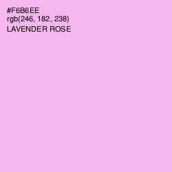 #F6B6EE - Lavender Rose Color Image