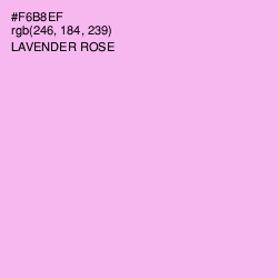 #F6B8EF - Lavender Rose Color Image