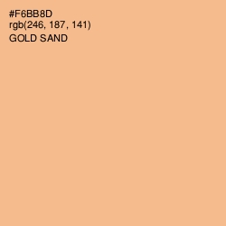 #F6BB8D - Gold Sand Color Image