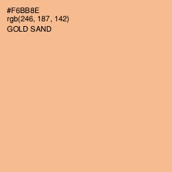 #F6BB8E - Gold Sand Color Image