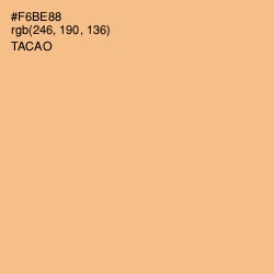 #F6BE88 - Tacao Color Image
