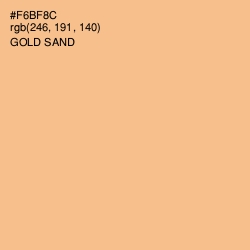 #F6BF8C - Gold Sand Color Image