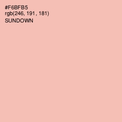 #F6BFB5 - Sundown Color Image
