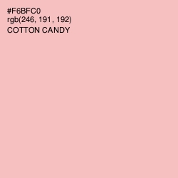 #F6BFC0 - Cotton Candy Color Image