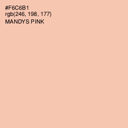#F6C6B1 - Mandys Pink Color Image