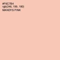 #F6C7B4 - Mandys Pink Color Image