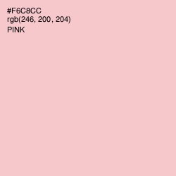 #F6C8CC - Pink Color Image