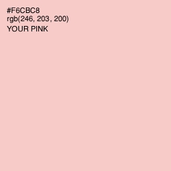 #F6CBC8 - Your Pink Color Image