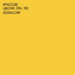 #F6CC3B - Sunglow Color Image