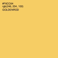 #F6CC64 - Goldenrod Color Image