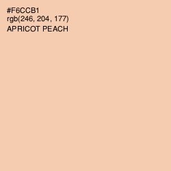 #F6CCB1 - Apricot Peach Color Image
