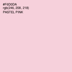 #F6D0DA - Pastel Pink Color Image