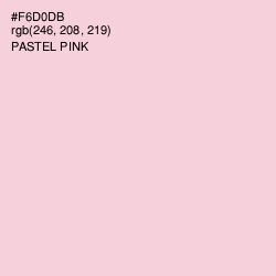 #F6D0DB - Pastel Pink Color Image