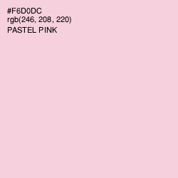 #F6D0DC - Pastel Pink Color Image