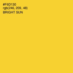 #F6D130 - Bright Sun Color Image