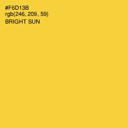 #F6D13B - Bright Sun Color Image