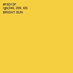 #F6D13F - Bright Sun Color Image