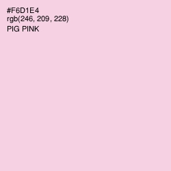 #F6D1E4 - Pig Pink Color Image