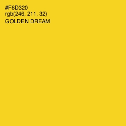 #F6D320 - Golden Dream Color Image