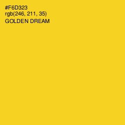 #F6D323 - Golden Dream Color Image
