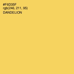 #F6D35F - Dandelion Color Image