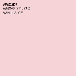 #F6D3D7 - Vanilla Ice Color Image