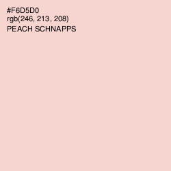 #F6D5D0 - Peach Schnapps Color Image