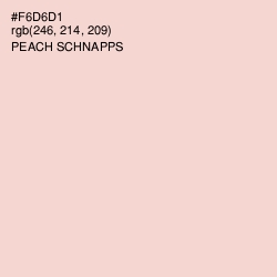 #F6D6D1 - Peach Schnapps Color Image