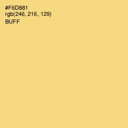 #F6D881 - Buff Color Image