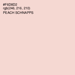 #F6D8D2 - Peach Schnapps Color Image