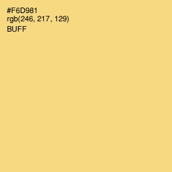 #F6D981 - Buff Color Image