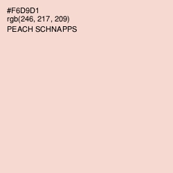 #F6D9D1 - Peach Schnapps Color Image