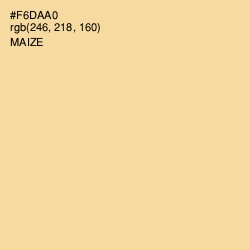 #F6DAA0 - Maize Color Image