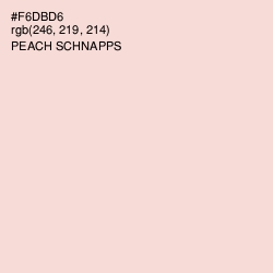 #F6DBD6 - Peach Schnapps Color Image