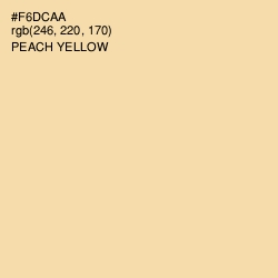 #F6DCAA - Peach Yellow Color Image