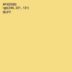 #F6DD83 - Buff Color Image