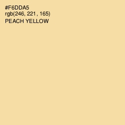#F6DDA5 - Peach Yellow Color Image