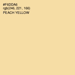 #F6DDA6 - Peach Yellow Color Image