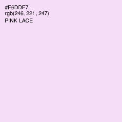 #F6DDF7 - Pink Lace Color Image