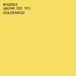 #F6DE65 - Goldenrod Color Image