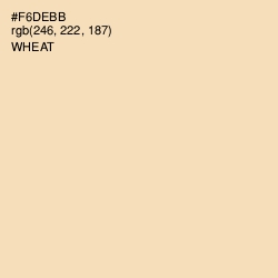 #F6DEBB - Wheat Color Image