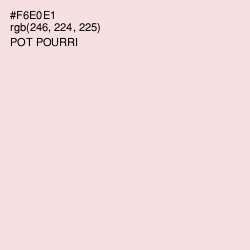 #F6E0E1 - Pot Pourri Color Image