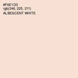 #F6E1D3 - Albescent White Color Image
