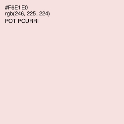 #F6E1E0 - Pot Pourri Color Image