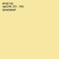 #F6E7A2 - Sandwisp Color Image