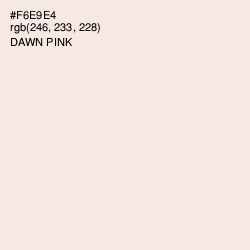 #F6E9E4 - Dawn Pink Color Image