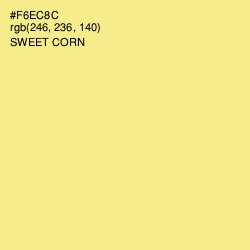 #F6EC8C - Sweet Corn Color Image