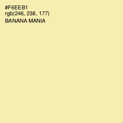 #F6EEB1 - Banana Mania Color Image